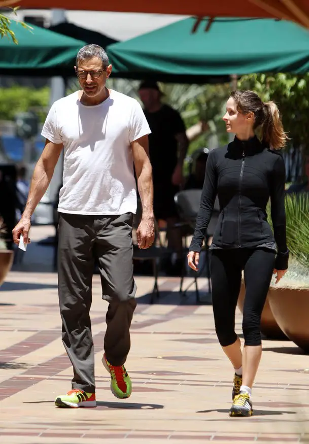 Jeff Goldblum towers above his gymnast wife Emilie Livingston who was a body double for Emma Stone in LA LA Land! © Atlantic Images