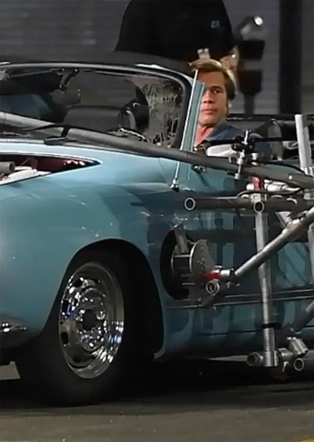 Brad Pitt filmed a car scene on Hollywood Boulevard for Once Upon A Time in Hollywood ยฉ The Mega Agency