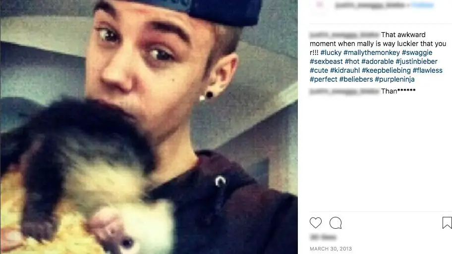 "That awkward moment when mally is way luckier than you!!!" posted one fan - Photo Courtesy of Instagram