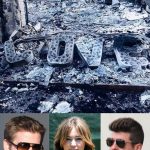Miley Cyrus, Liam Hemsworth and Robin Thicke's Malibu Homes burned down in the California Fires © Atlantic Images / Photo Courtesy of Instagram @liamhemsworth