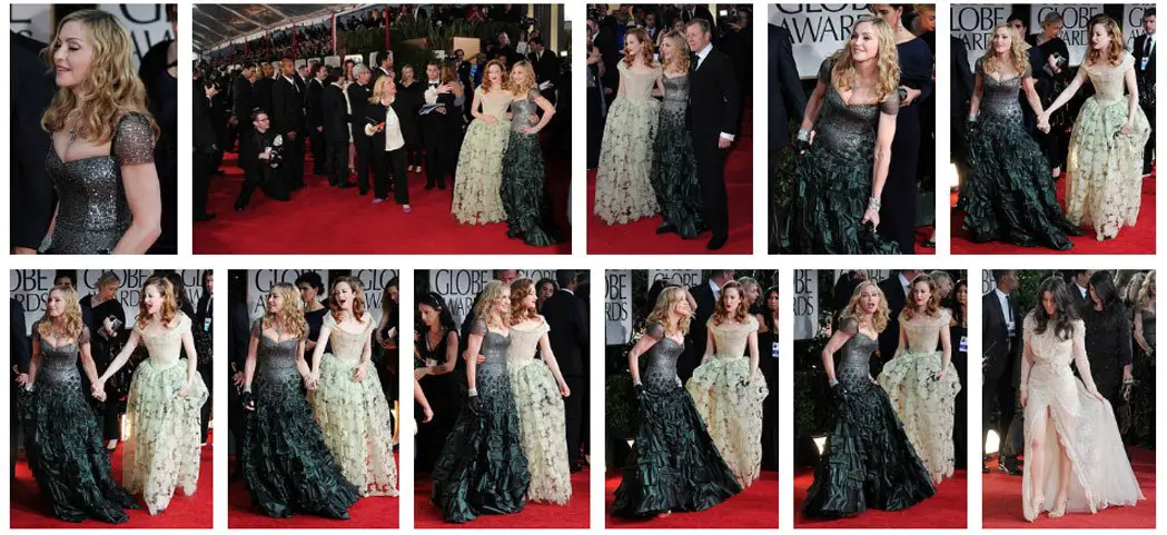 Madonna and Jessica Biel had a wardrobe malfunction moment on the red carpet