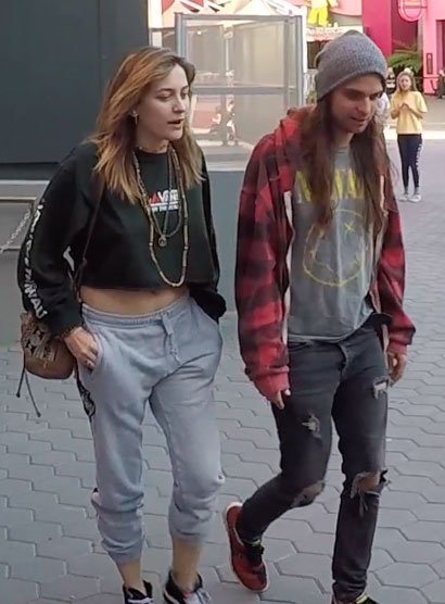 Paris Jackson and her boyfriend Gabriel Glenn are also in a band together called The Sunflowers © The MEGA Agency / Atlantic Images