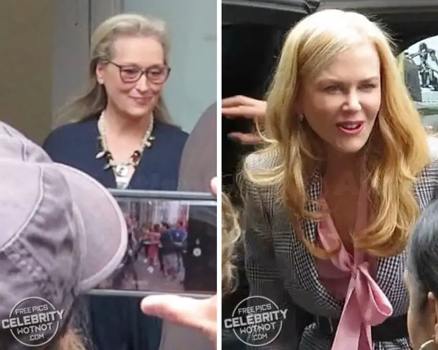 Meryl Streep and Nicole Kidman spotted at the Big Little Lies 2 Vanity Fair interview at The Wing SoHo in New York City © Atlantic Images