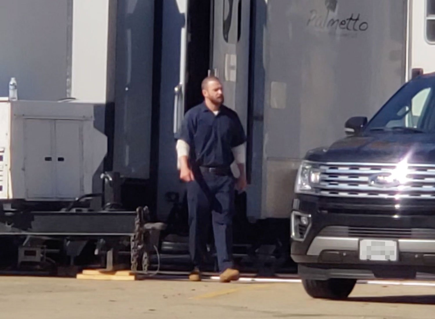 Video Justin Timberlake Plays Ex Con On Palmer Film Set Celebrity Wotnot