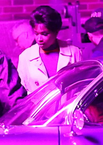 Jennifer Hudson as Aretha Franklin on set of "Respect" in New York © The MEGA Agency