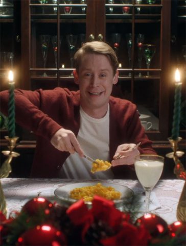 Still eating Mac and Cheese for Christmas Dinner! Macaulay Culkin as Kevin McCallister in thisbrilliant Google ad
