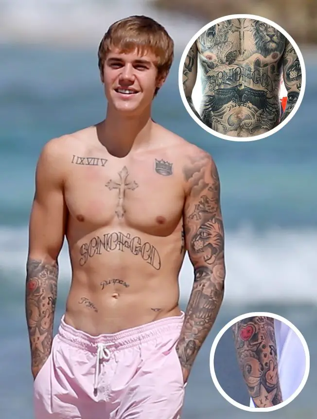 Justin Biebers Tattoos  The Meaning Behind Justin Biebers Tattoos