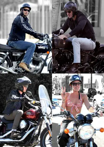 Celebrity Motobikes including David Beckham, Nicholas Hoult, the singer Pink and Keanu Reeves! More FREE Celebrity Pics at www.CelebrityWotNot.Photos