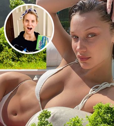 Bella Hadid shows off her lockdown bikini bod while Jessica Simpson looked unrecognizable!