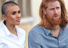 Meghan Markle sports a buzzcut and Harry's red hair has now grown into a mullet!