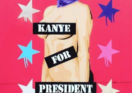 Kim Kardashian almost bares all going nude in this poster created by street artist Pegasus