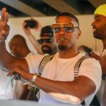 Jamie Foxx turned into a DJ and also performed to a surprised crowd in Las Vegas as the singer and Oscar winning actor partied in Sin City! Picture by Brandon Pearson Jamie Foxx Partying Las Vegas Liquid