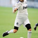 Georgina Haig who plays Frozen's Queen Elsa showing off her soccer skills for the Vancouver Whitecaps in a charity game © Atlantic Images Georgina Haig Frozen Elsa Vancouver Whitecaps Playing Soccer