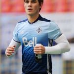 Riverdale's KJApa turned out for the Vancouver Whitecaps FC in a charity match scoring a goal and taking selfies with fans © Atlantic Images KJApa Soccer Vancouver Whitecaps Charity Match
