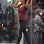 The Rock and Neve Campbell Film Rescue Scenes for Hollywood Blockbuster Skyscraper 2018 in Vancouver, Canada © Atlantic Images The Rock Neve Campbell Skyscraper