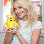 Pixie and Pudsey! Pixie Lott posed with the official Children in Need Mascot Pudsey as she hosted a fancy dress photobooth - Picture by Guy Levy © BBC Pixie Lott Earrings Children in Need Funny Ears